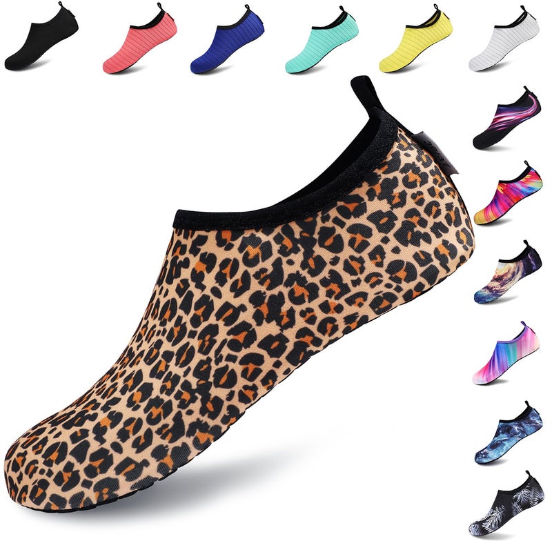 VIFUUR Water Sports Unisex Shoes Leopard Orange - 7.5-8.5 W US / 6-7 M US (38-39) - Image 1